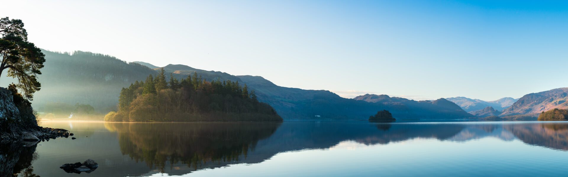 Lake panoramic view