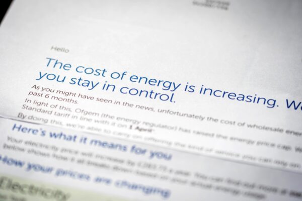 Image for Paper,Electricity,Bill,With,Cost,Increasing,Notice,In,England,Uk