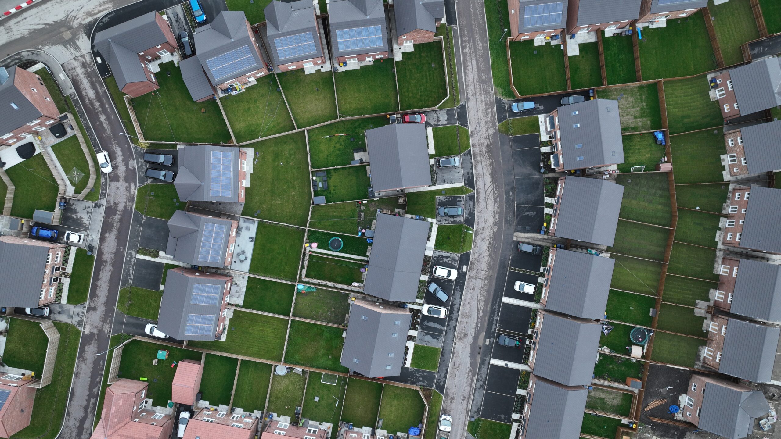 Ariel view of UK housing