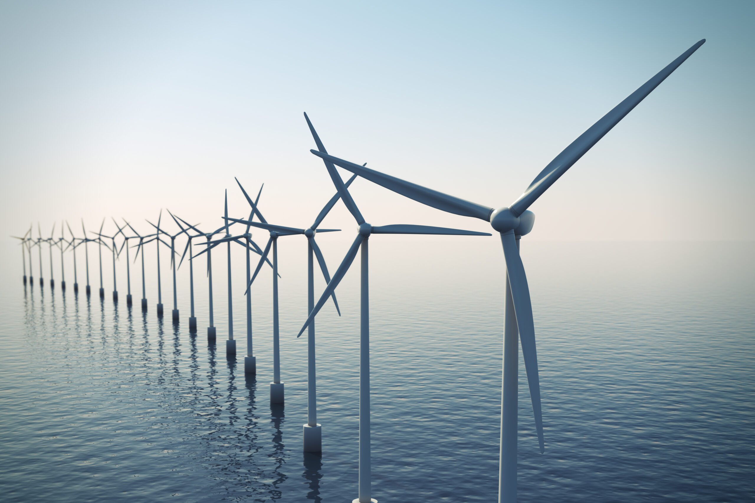 Wind turbines in water