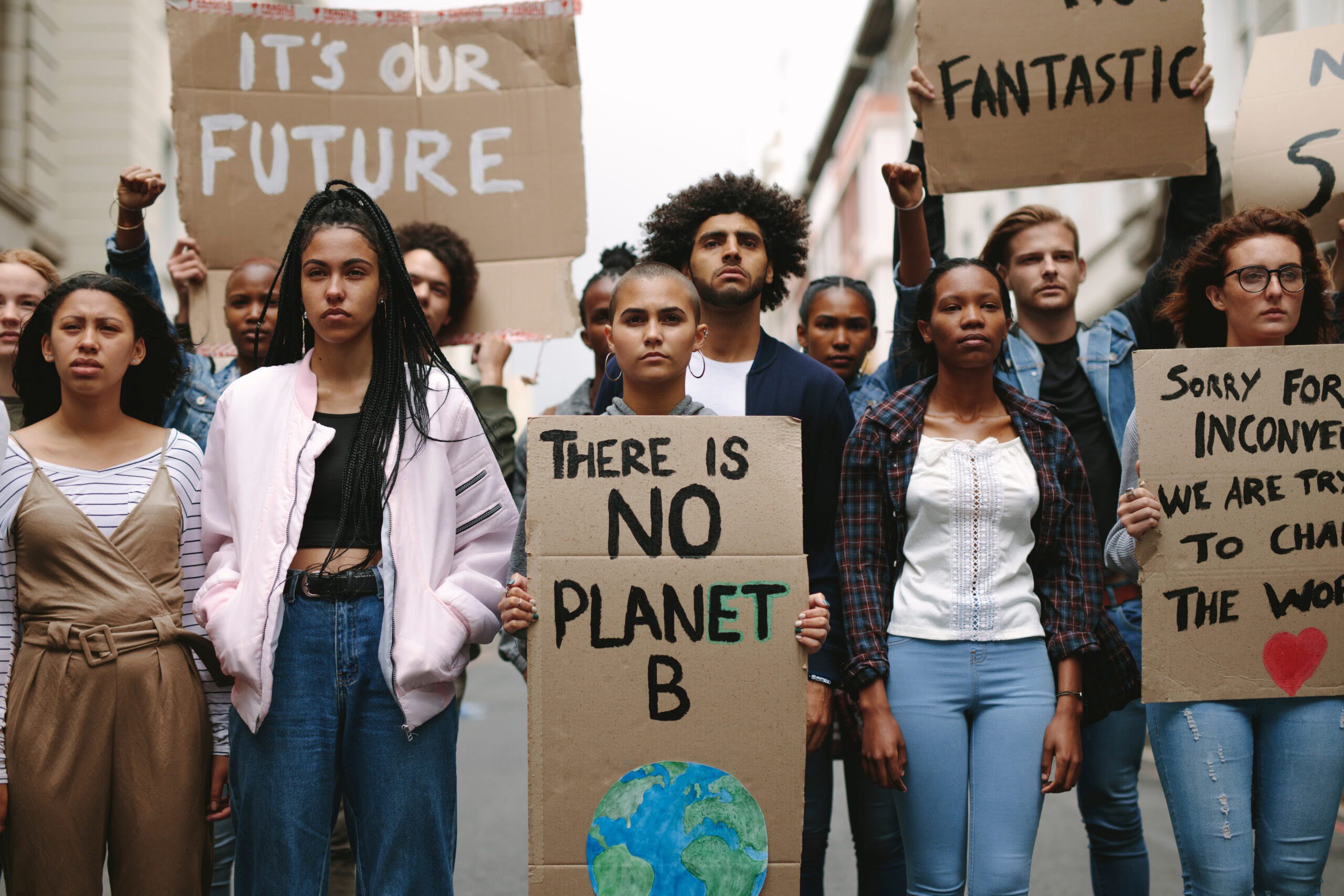 Climate change protesters