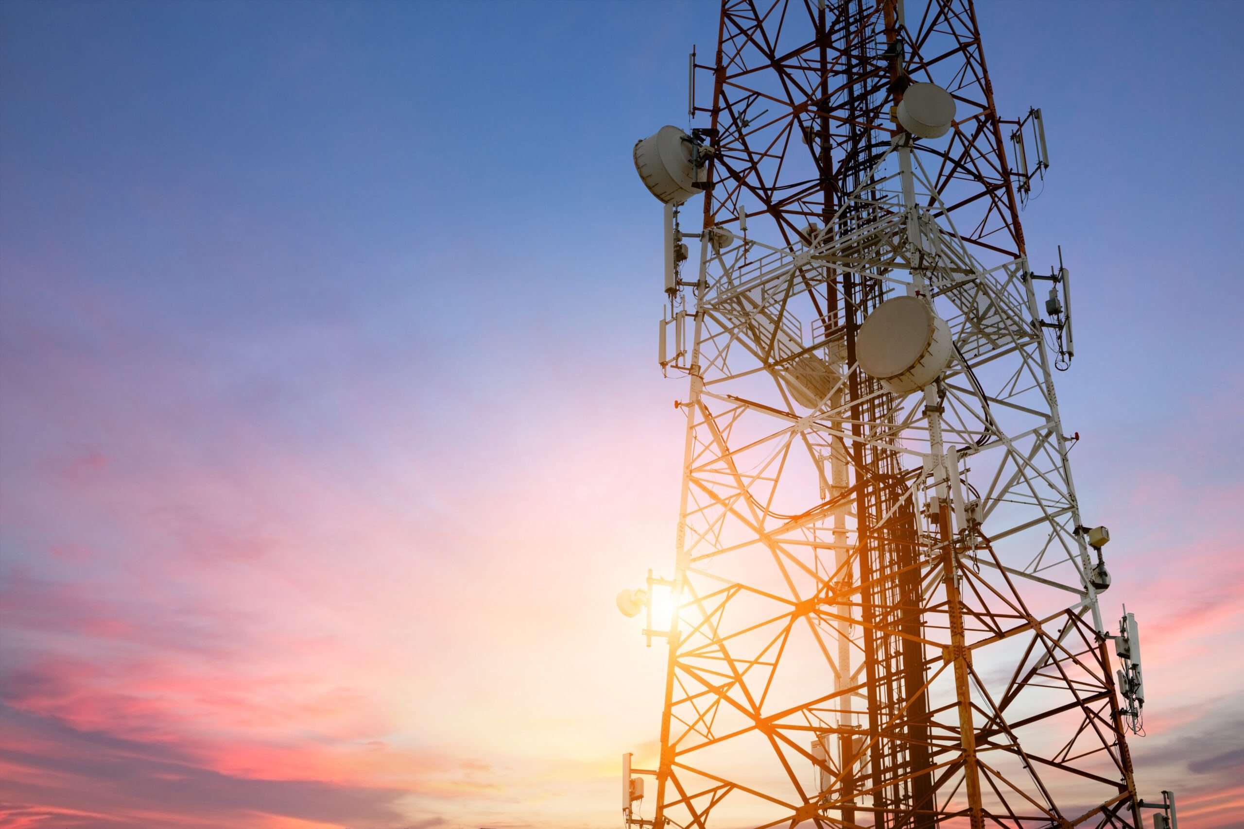 Pylon at sunset