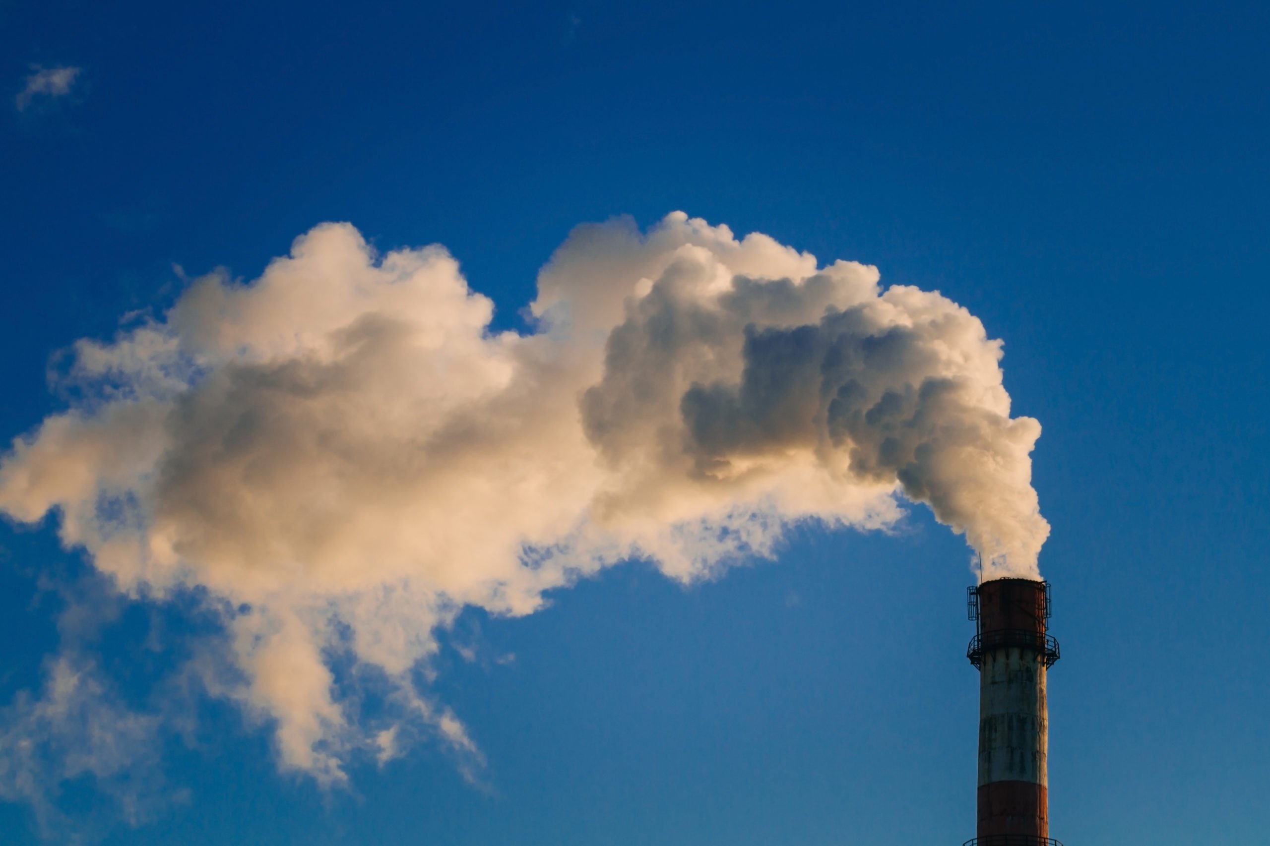 industrial smoke and chimney