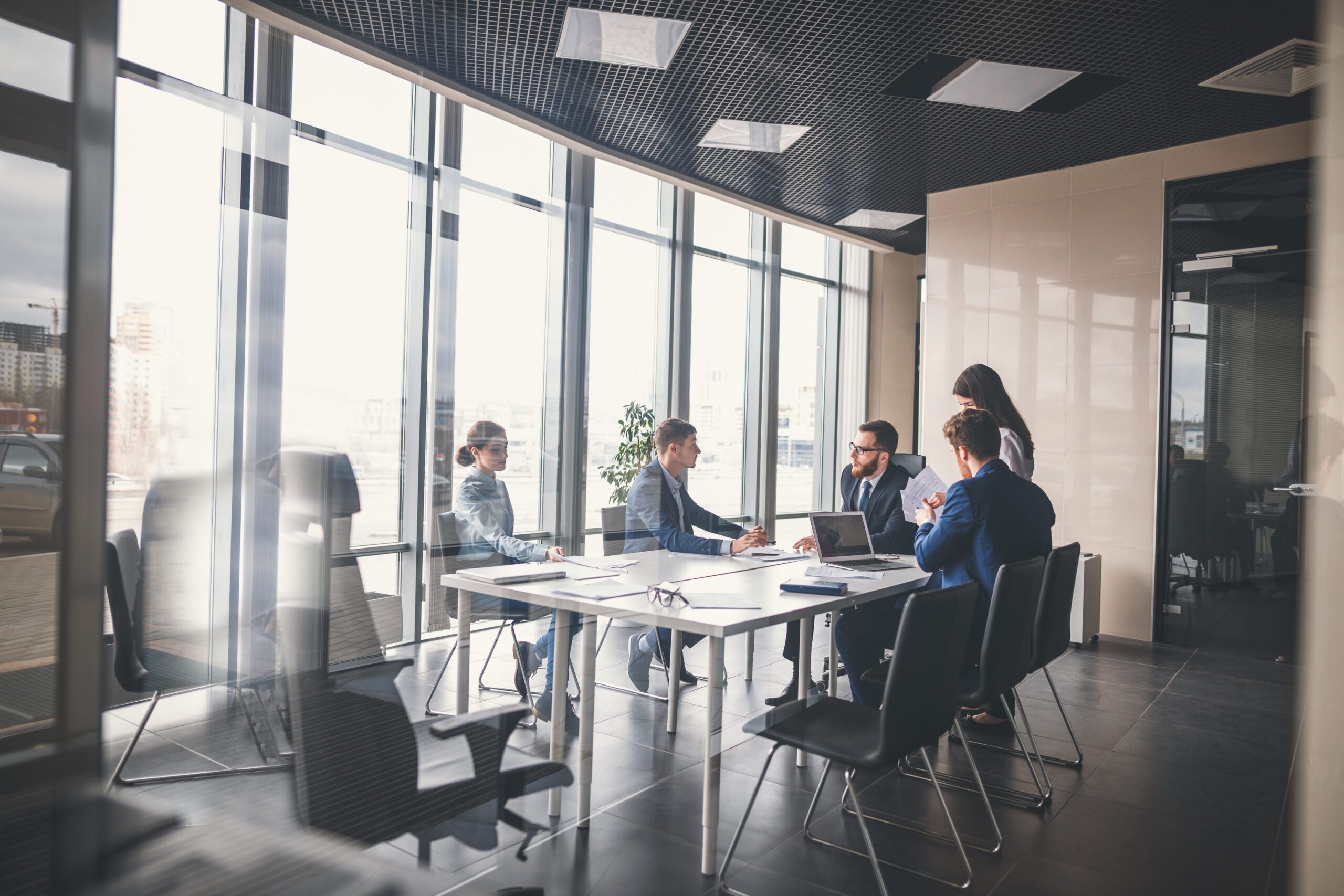 colleagues in boardroom