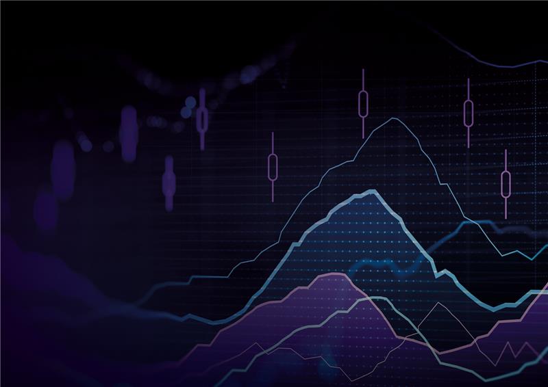 wavy lines against a dark background
