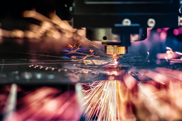 Feature image Flying sparks during an industrial process.