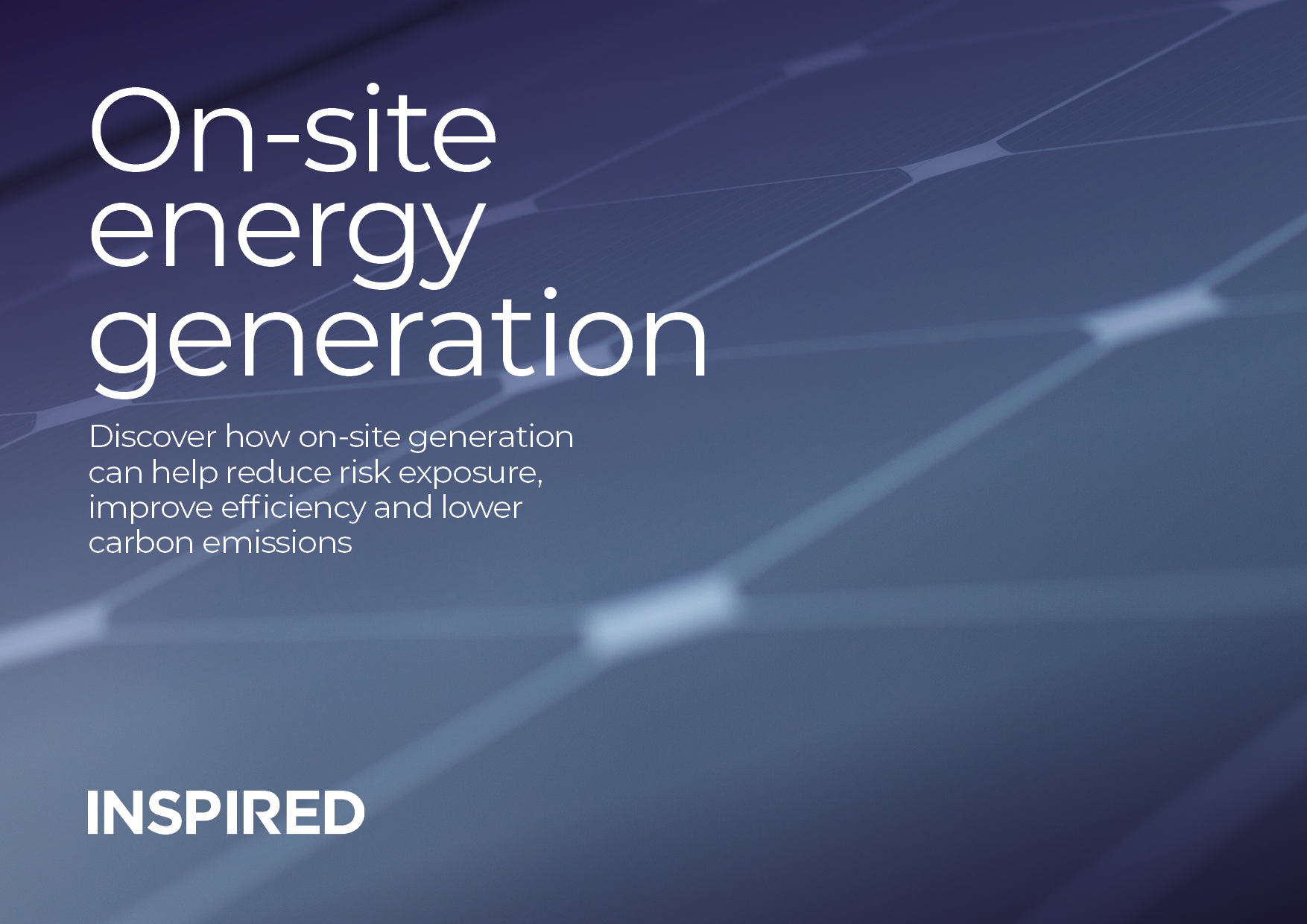 On-Site Energy Generation Guide mock up
