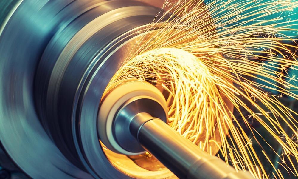 Flying sparks during manufacturing process. (Image source: AdobeStock.)