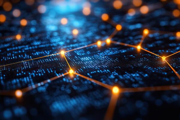 Feature image Glowing points joined together against a dark surface. (Source AdobeStock.)