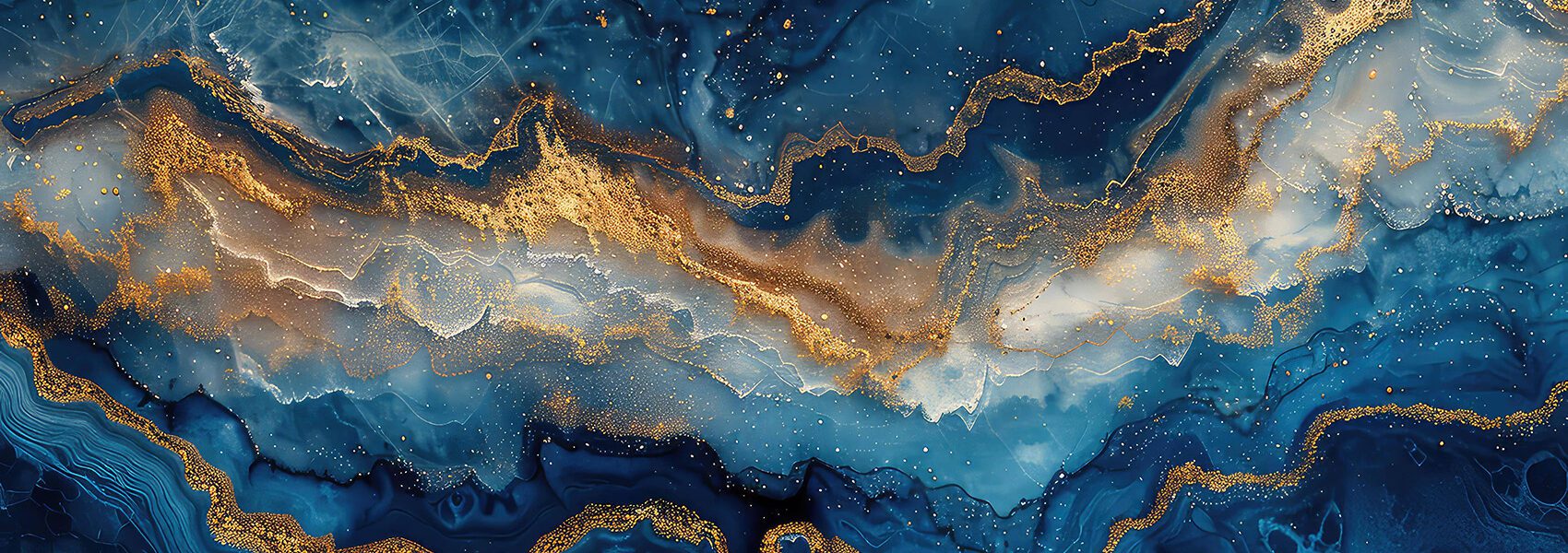 macro adobestock image - dark navy blue and gold galactic swirls