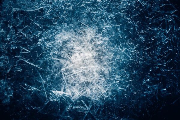 Feature image Crack in ice. (Source: Shutterstock.)