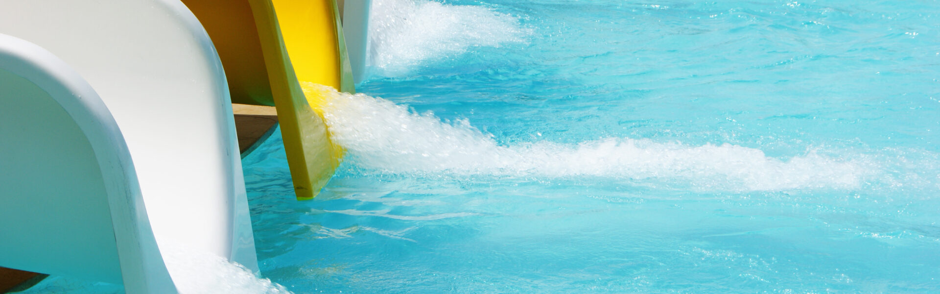 Water slides.