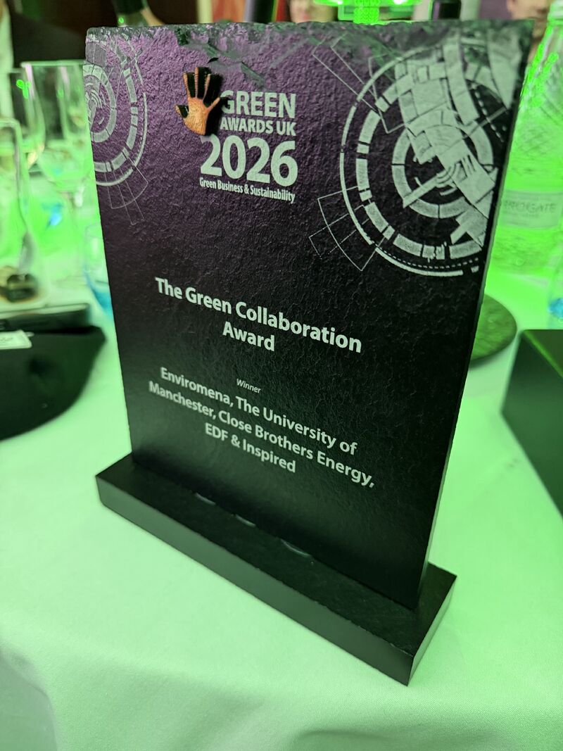 Green Collaboration Awards - Inspired, Enviromena, The University of Manchester and EDF